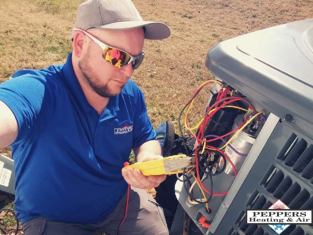 Peppers Tech Working on Unit